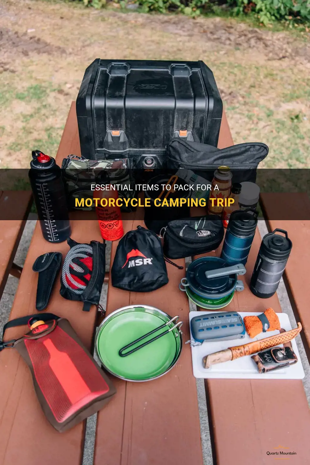 what to pack for motorcycle camping trip
