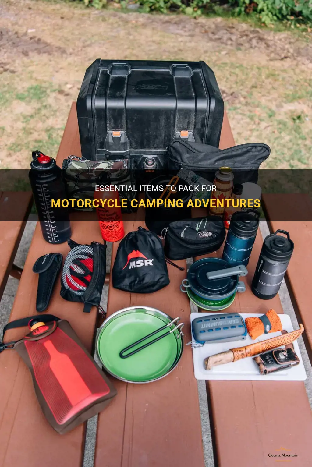 what to pack for motorcycle camping
