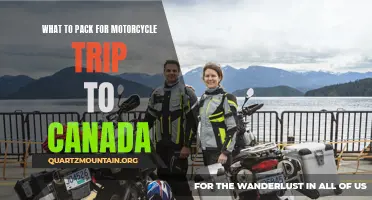 Essential Items to Pack for an Unforgettable Motorcycle Trip to Canada