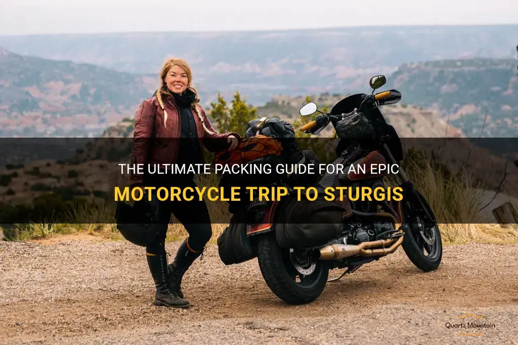 what to pack for motorcycle trip to sturgis