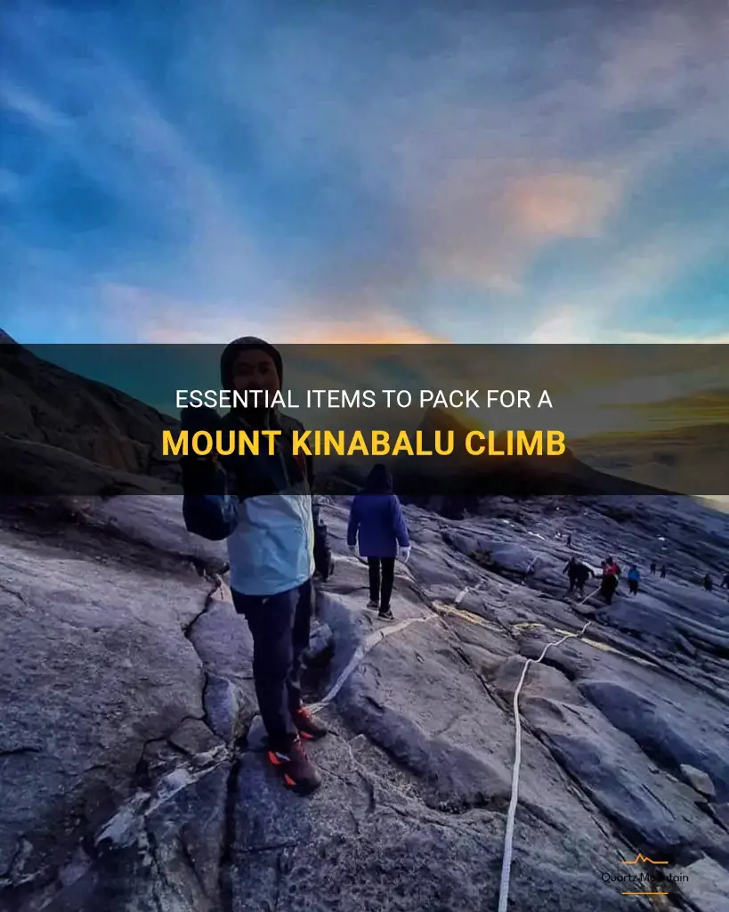 what to pack for mount kinabalu climb