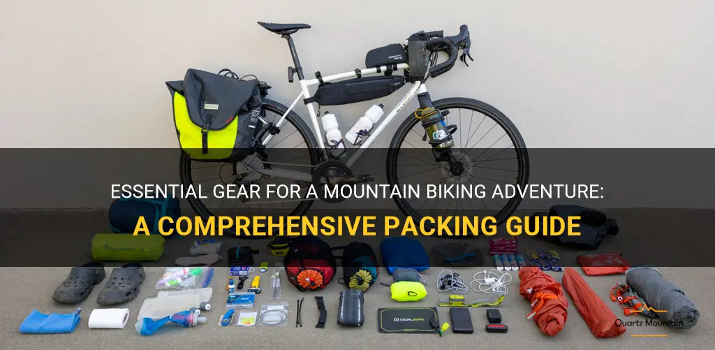 what to pack for mountain biking