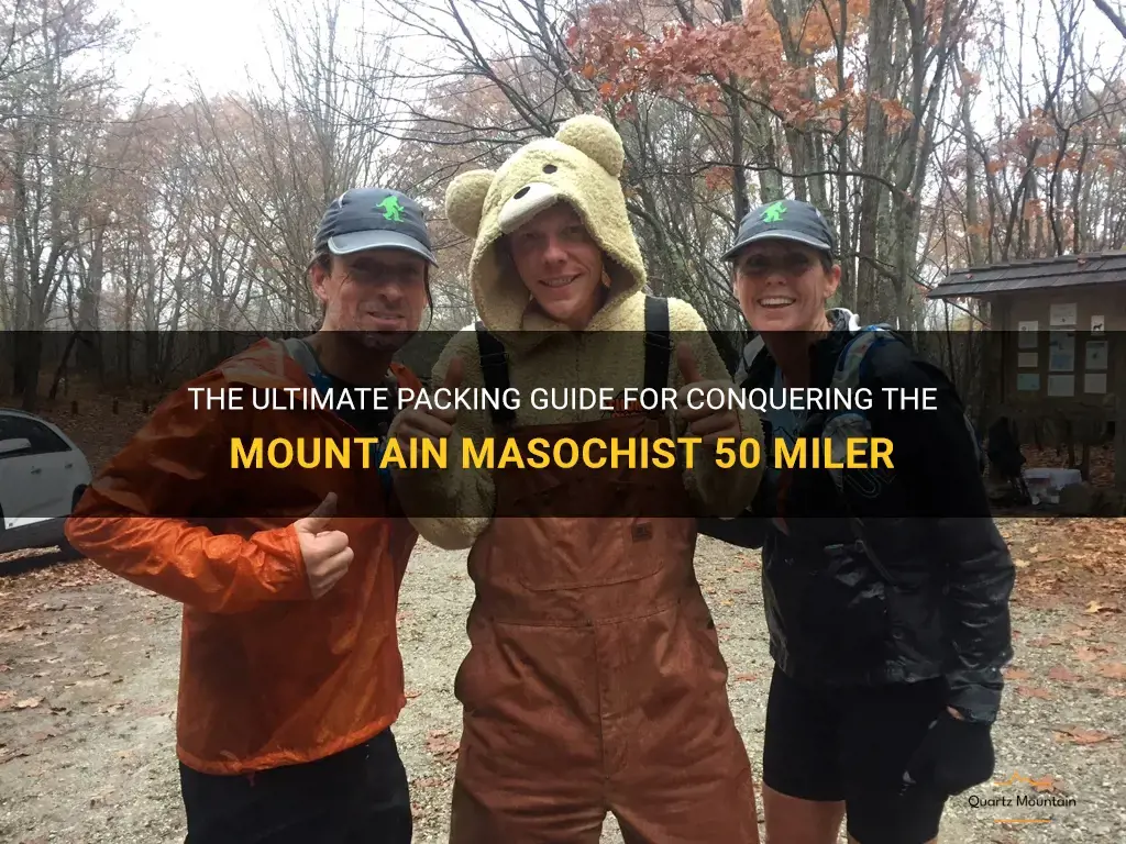 what to pack for mountain masochist 50 miler