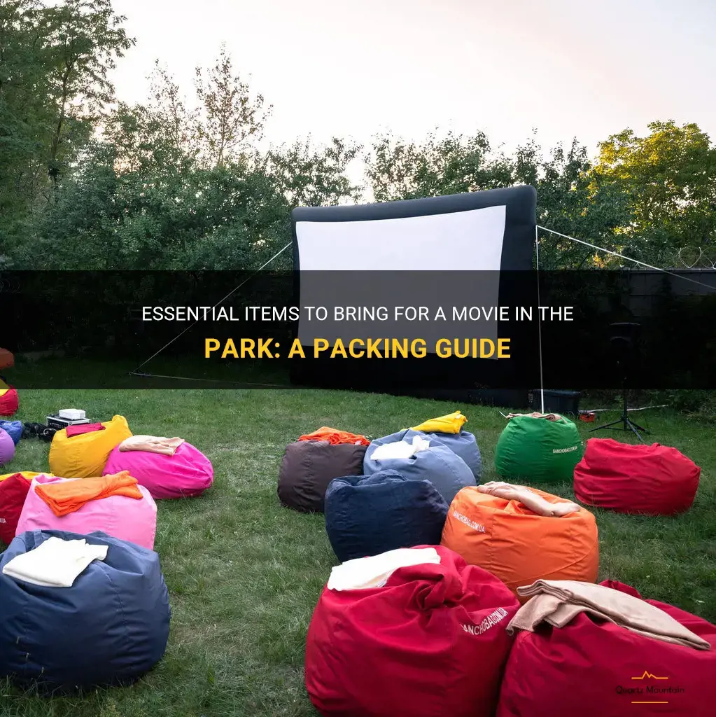what to pack for movie in the park