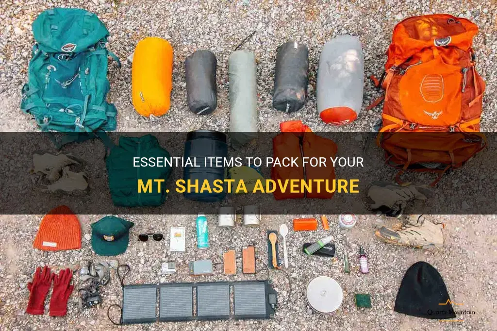 what to pack for mt shasta