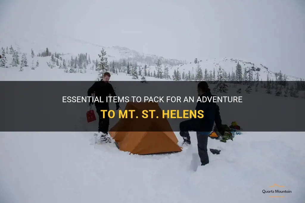 what to pack for mt st helens