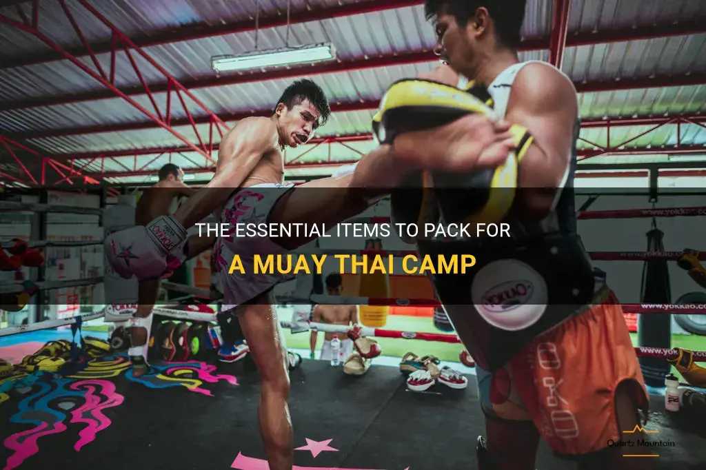 what to pack for muay thai camp