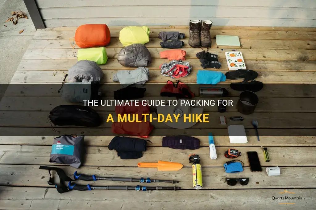 what to pack for multi day hike