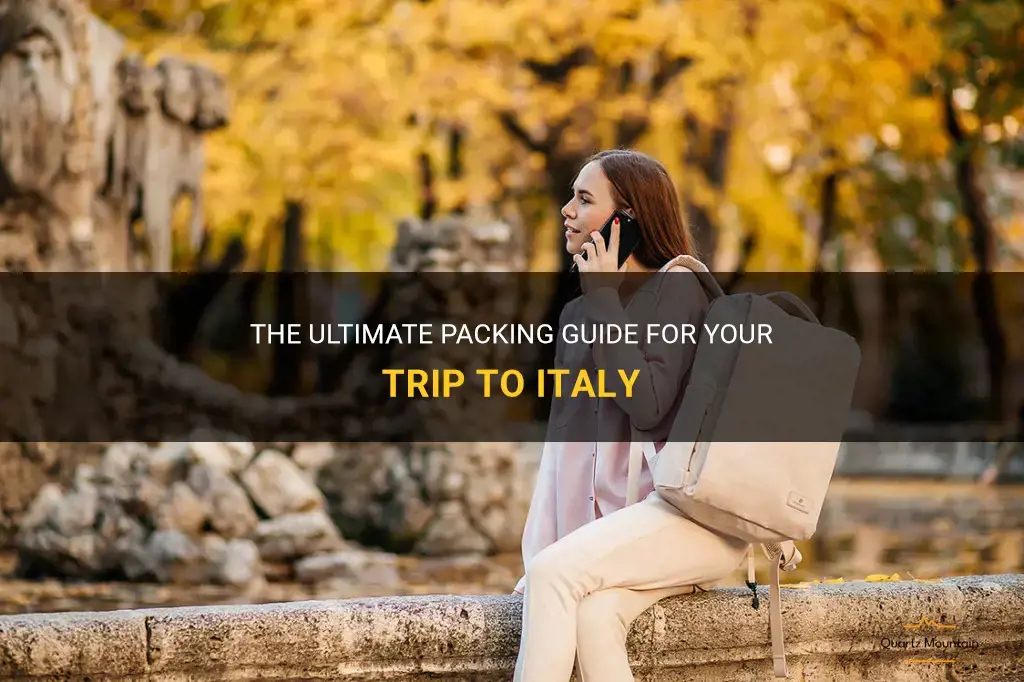 what to pack for my trip to italy