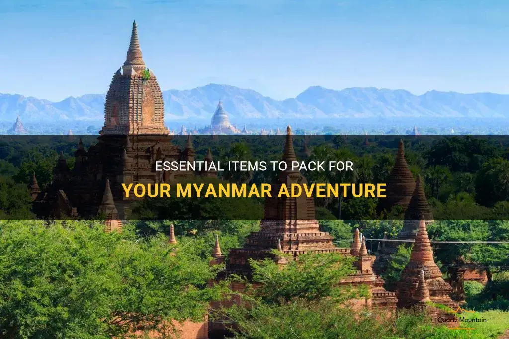 what to pack for myanmar
