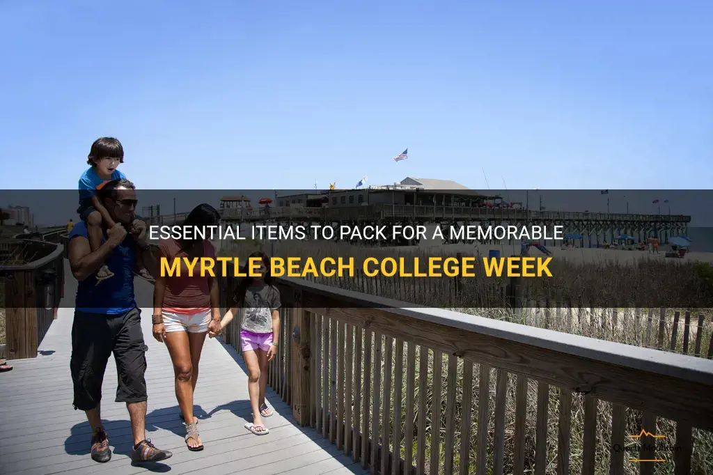 what to pack for myrtle beach college week