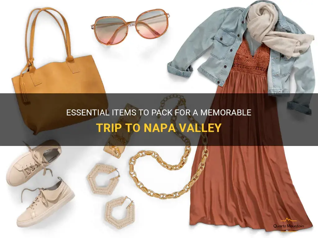 what to pack for napa