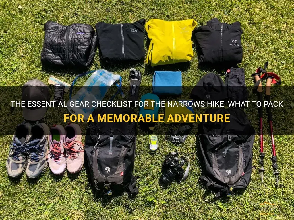 what to pack for narrows hike