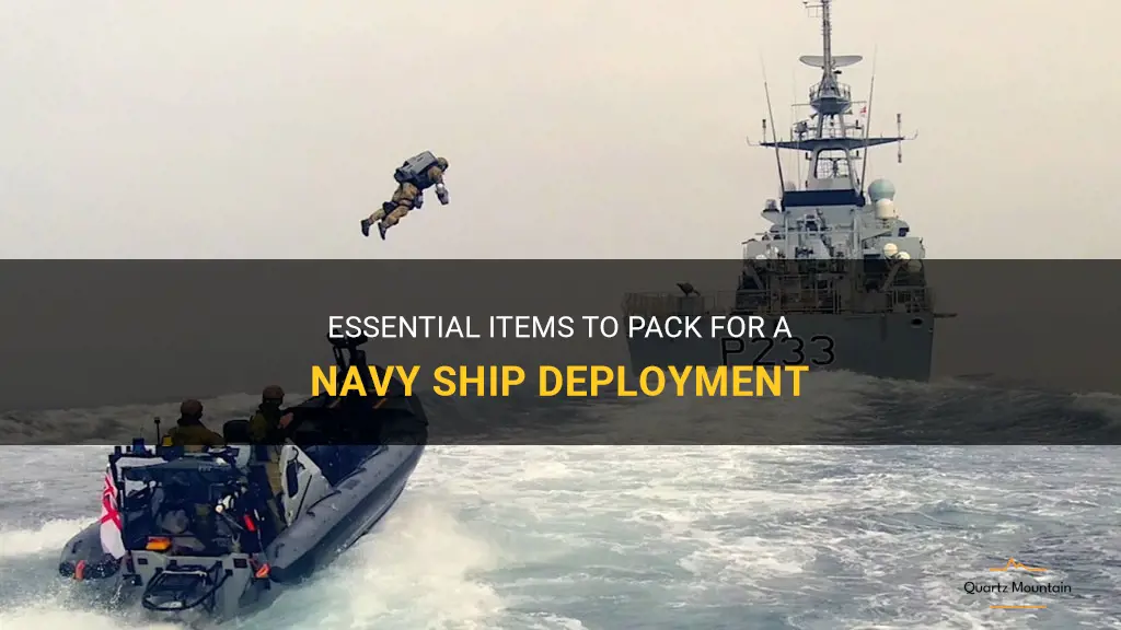what to pack for navy ship