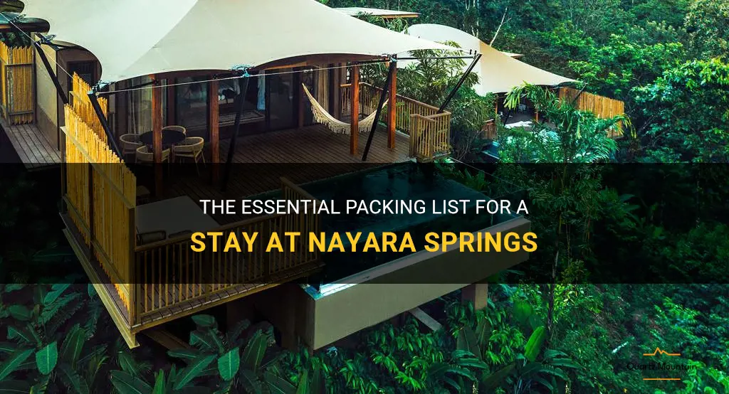 what to pack for nayara springs