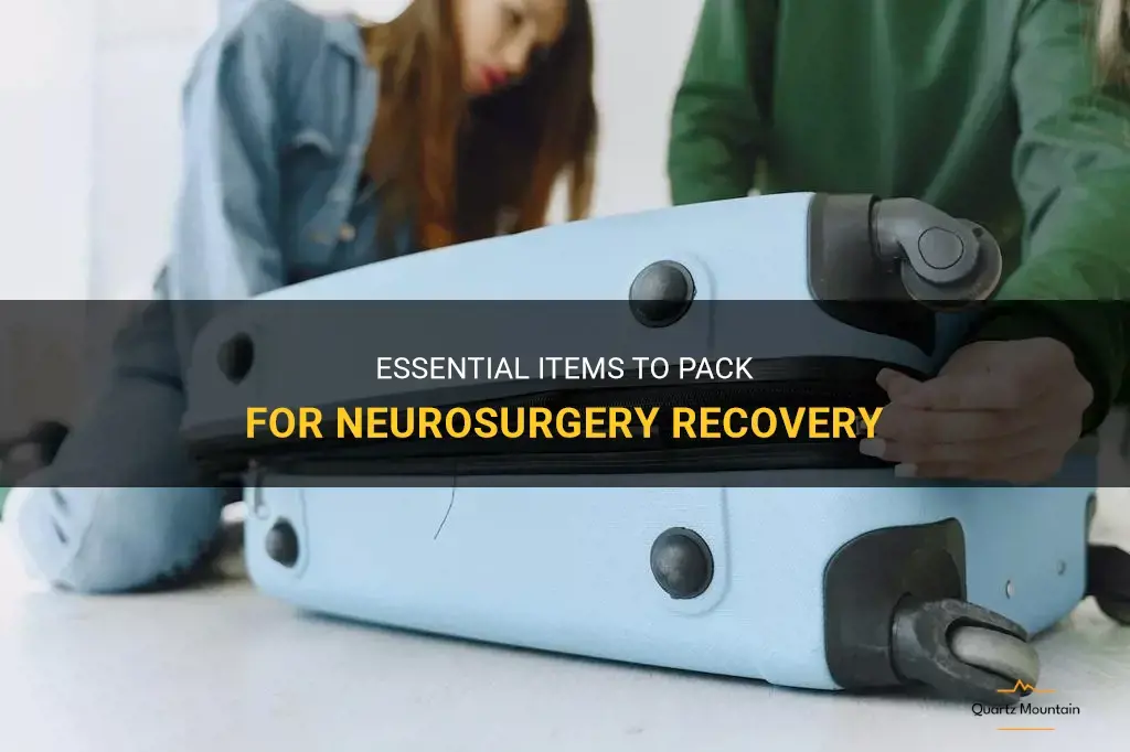 what to pack for neurosurgery