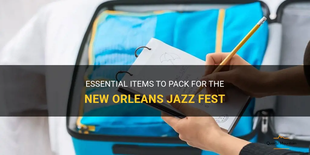 what to pack for new orleans jazz fest