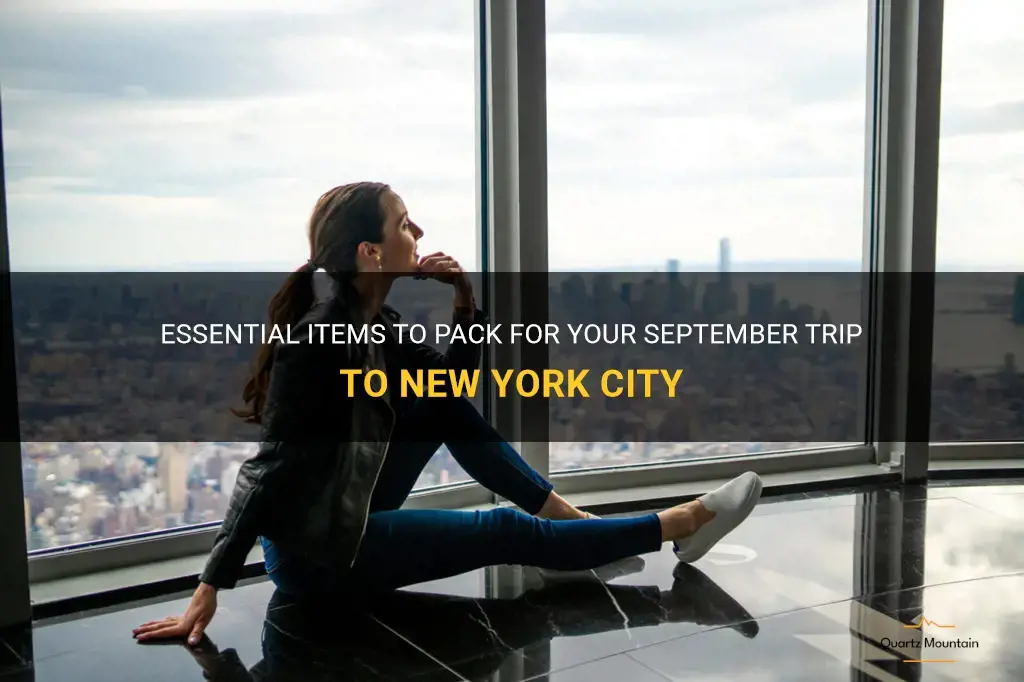 what to pack for new york city in September