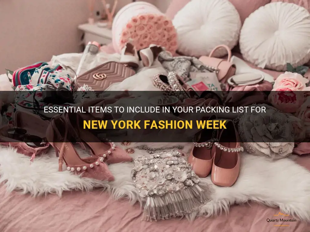 what to pack for new york fashion week