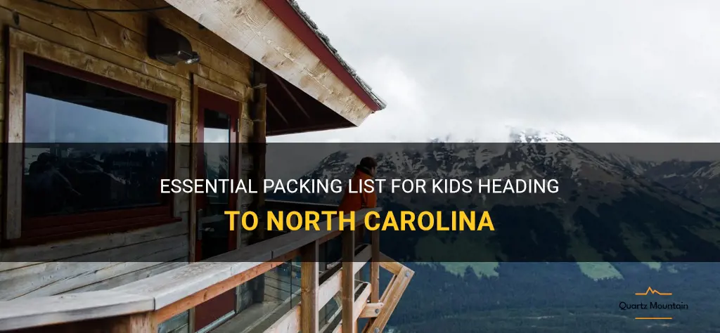 what to pack for north carolina for kids