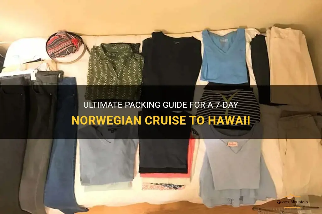 what to pack for norwegan 7 day cruise to hawaii