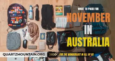 Essential Items to Pack for a November Trip in Australia