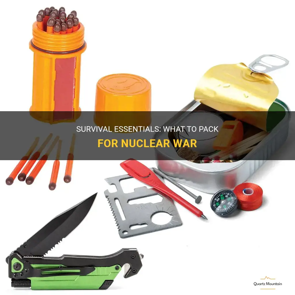 what to pack for nuclear war