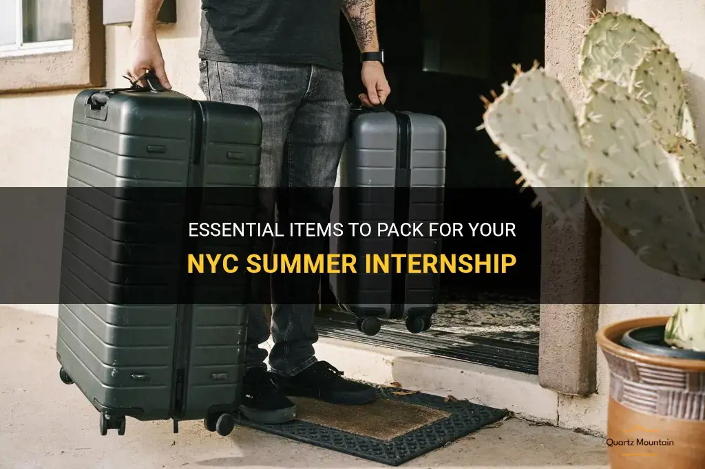 what to pack for nyc summer internship