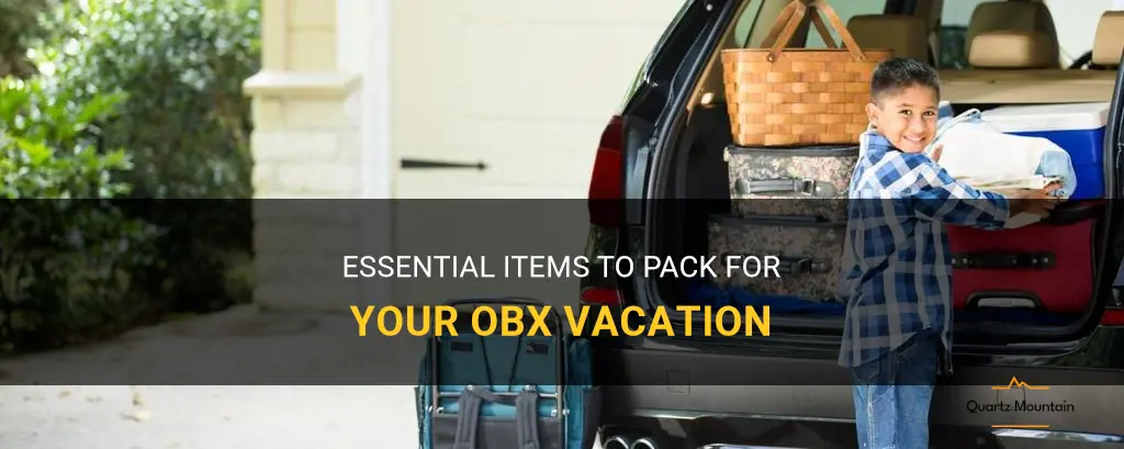 what to pack for obx vacation