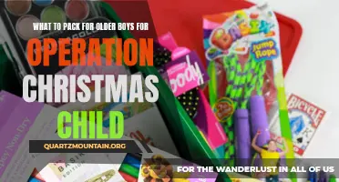 Essential Items to Include When Packing for Operation Christmas Child for Older Boys