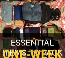 what to pack for one week europe trip