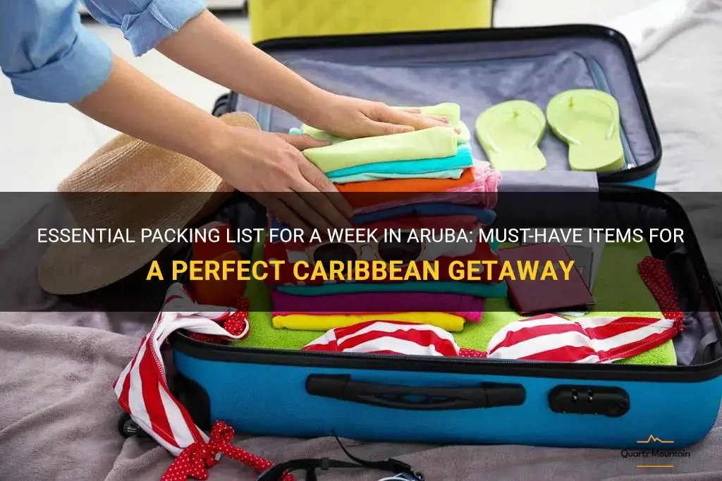 what to pack for one week in aruba