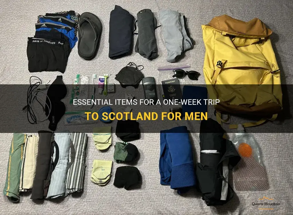 what to pack for one week in scotland men