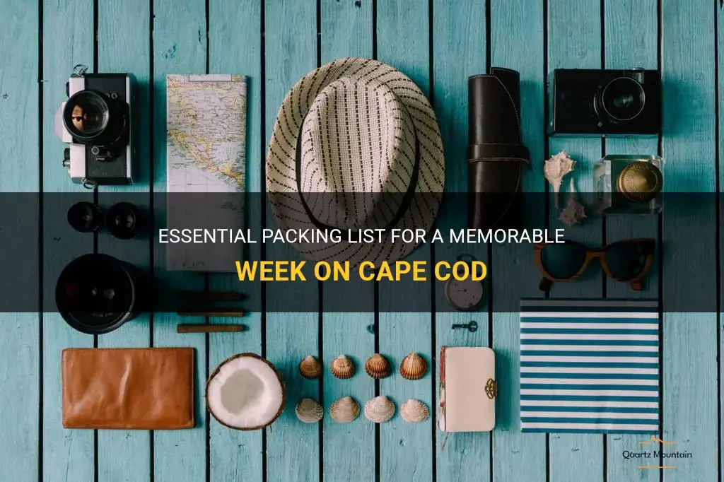 what to pack for one week on cape cod