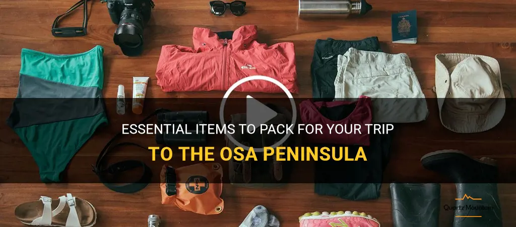 what to pack for osa peninsula