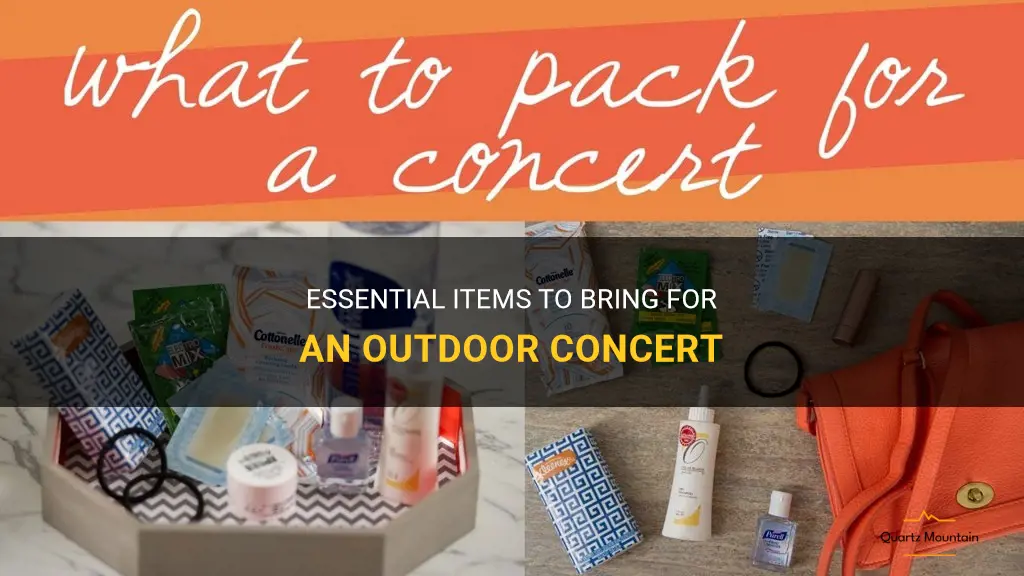 what to pack for outdoor concert