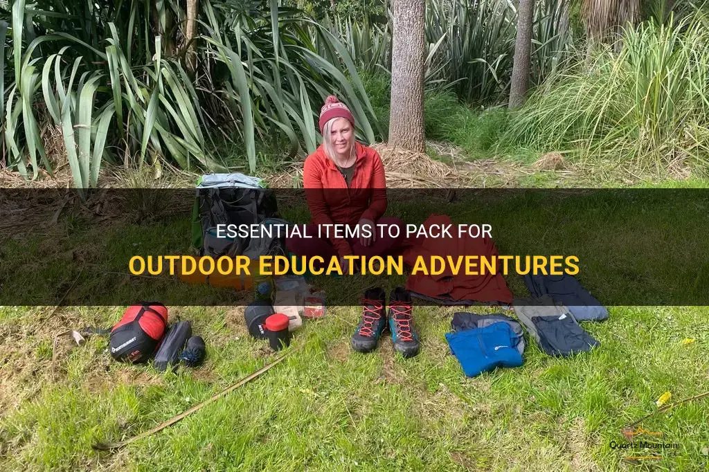 what to pack for outdoor ed