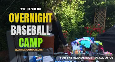 The Ultimate Guide: Essential items to bring for an overnight baseball camp