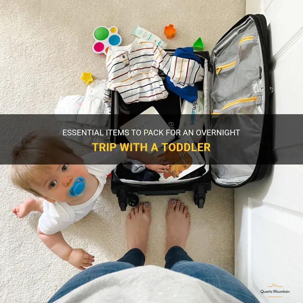 what to pack for overnight with toddler