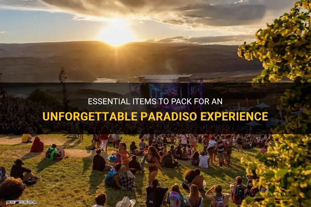 what to pack for paradiso