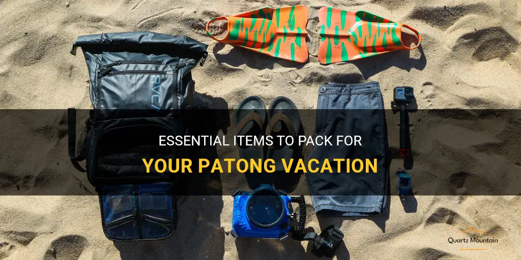what to pack for patong