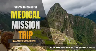 Essential Supplies for a Medical Mission Trip to Peru