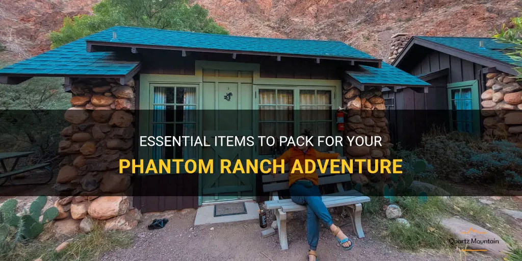 what to pack for phantom ranch