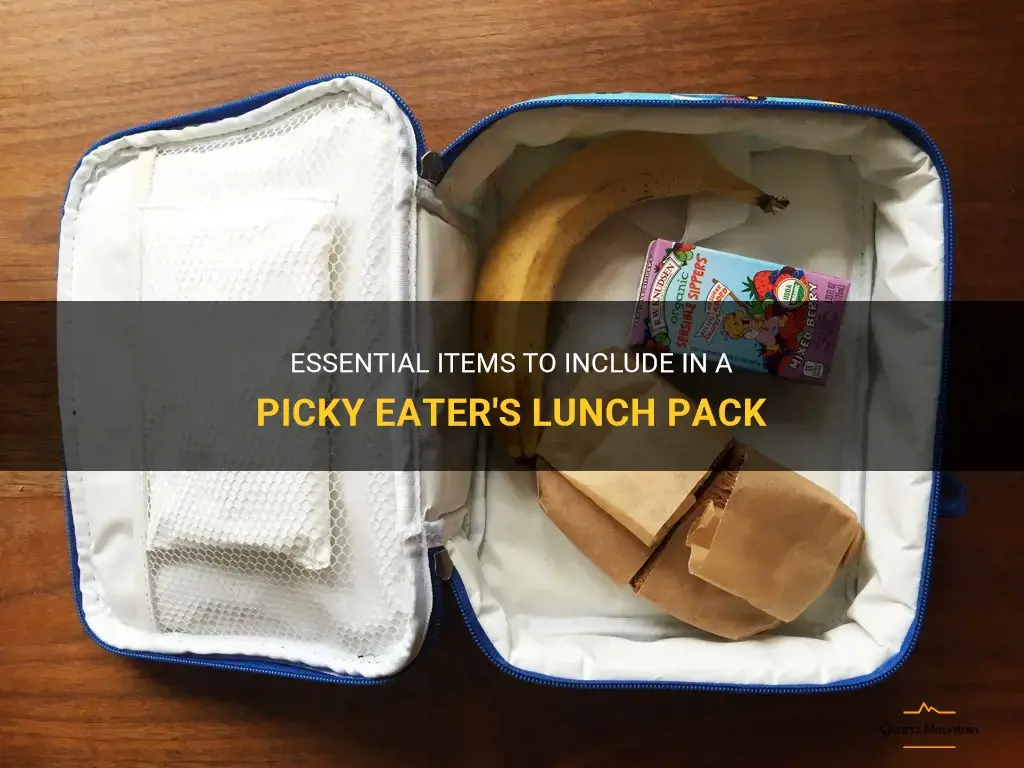 what to pack for picky eater lunch