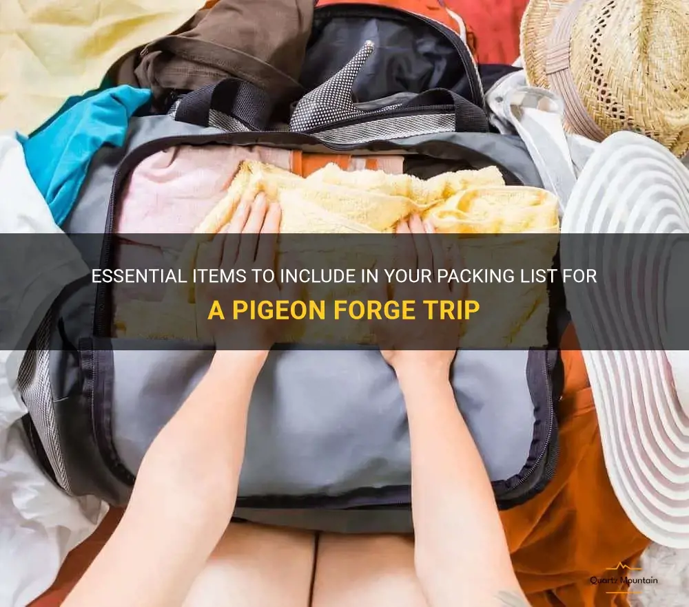what to pack for pigeon forge trip