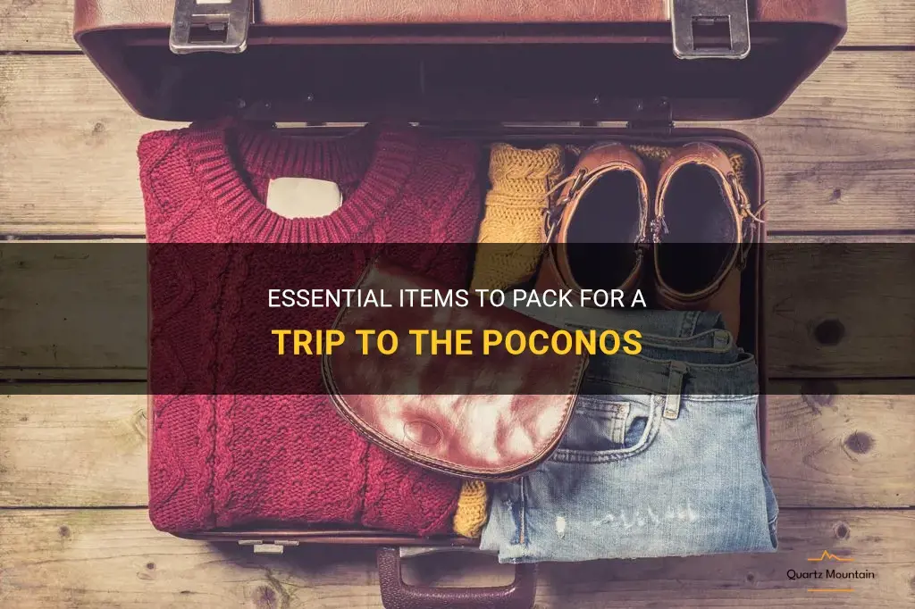 what to pack for poconos