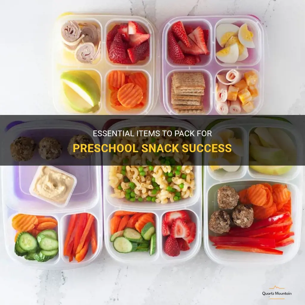 what to pack for preschool snack