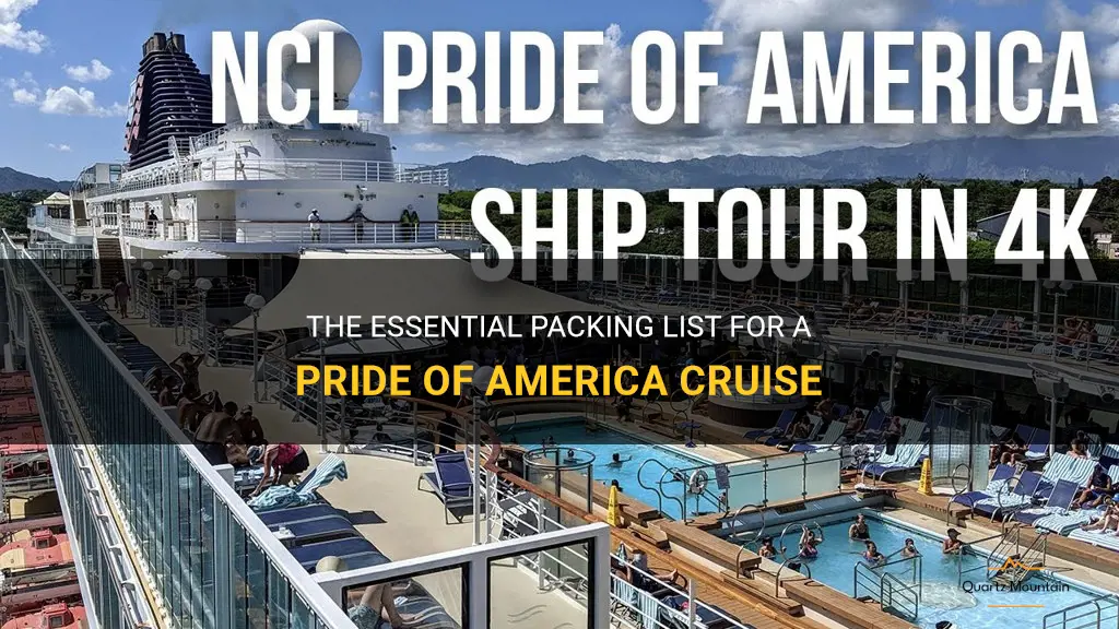 what to pack for pride of america cruise