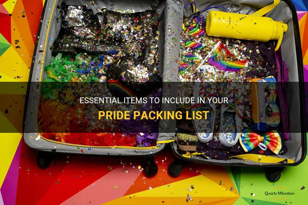 what to pack for pride