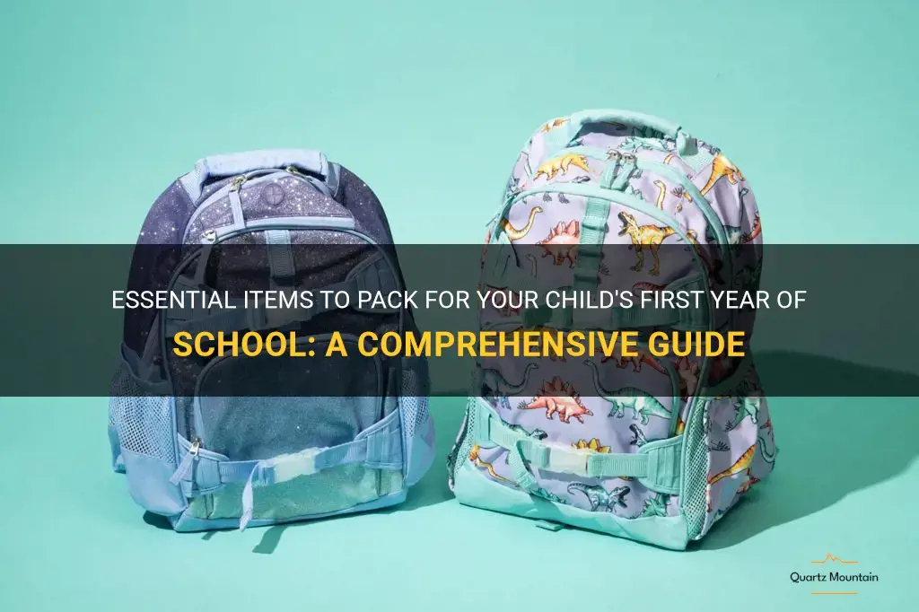what to pack for primary 1